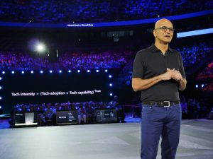 Microsoft CEO Satya Nadella at Microsoft Inspire 2019
